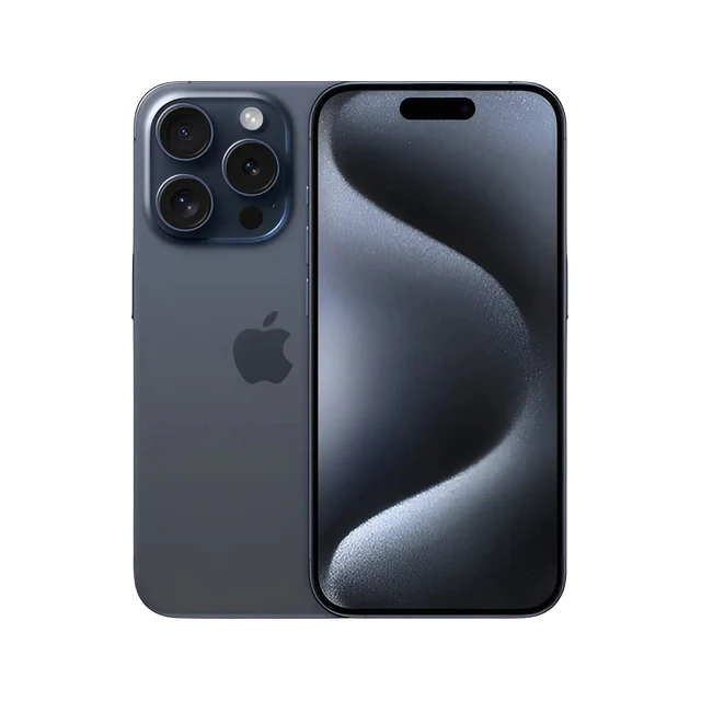 iPhone 15 Pro na cor Titânio Azul