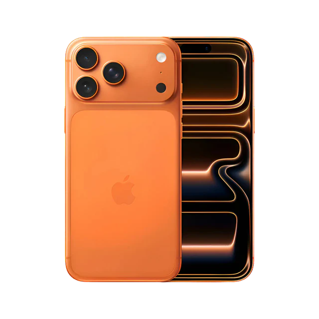 iPhone 17 Pro Max na cor Laranja cósmico